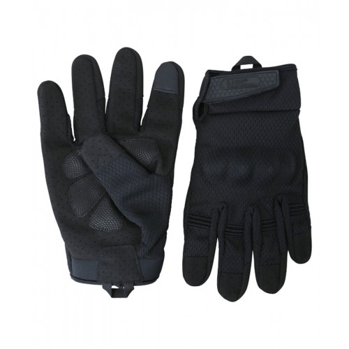 Kombat UK Recon Tactical Gloves (BK), The Recon Tactical Gloves will help you stay protected in the heat of it - durable design, ventilated to allow you to stay cool under pressure, whilst the suede/leather palm gives you the grip you need